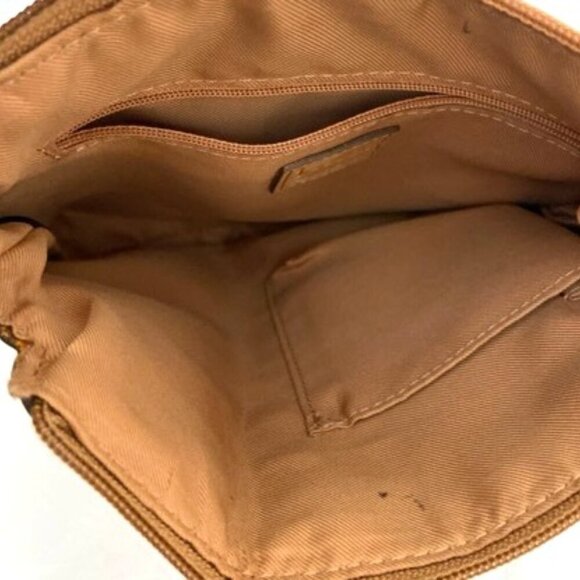 Fossil Crossbody Bag Shoulder Purse Brown Leather Patchwork - Picture 9 of 13